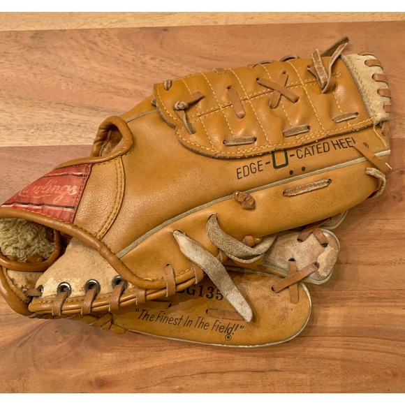 Rawlings Baseball Youth Glove Rickey Henderson RBG135 RHT Leather, FAST SHIP! - Picture 9 of 9